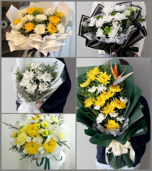 山东青岛胶州市胶西镇东马戈庄村白事花束代送